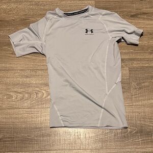 Under Armour Men's Light Gray Short Sleeve Tee